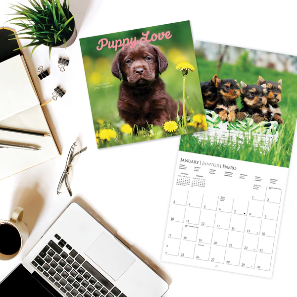 Puppy Love Wall Calendar