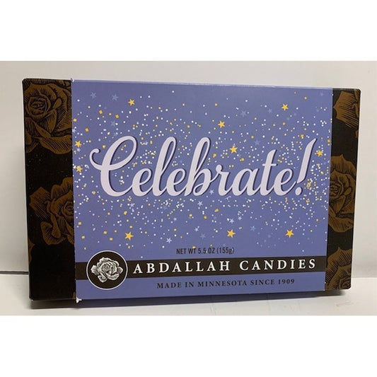 5.5oz Greeting Card Box - Celebrate Chocolates