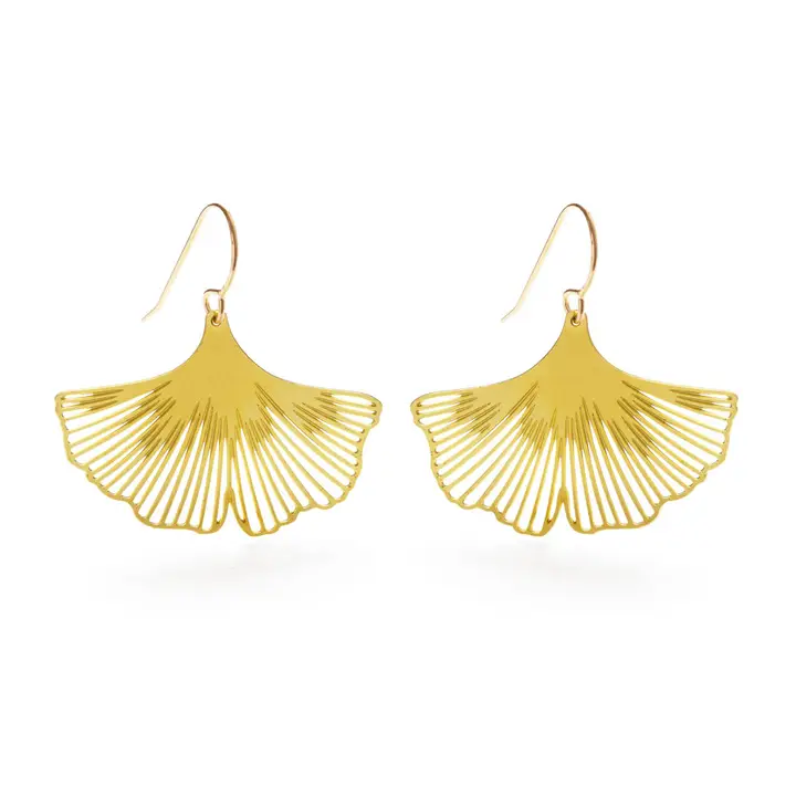 Ginkgo Leaf Earrings