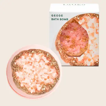 Crystal Bath Bomb - Geode - Rose Quartz