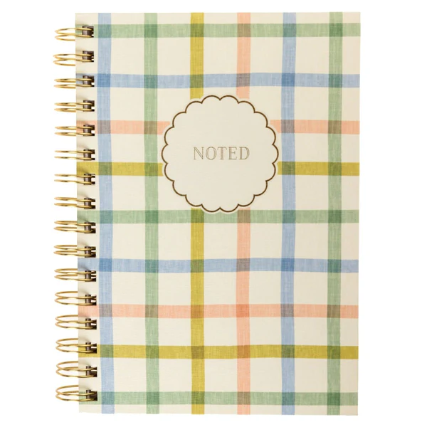 Plaid 6x8 Spiral Hard Cover Journal