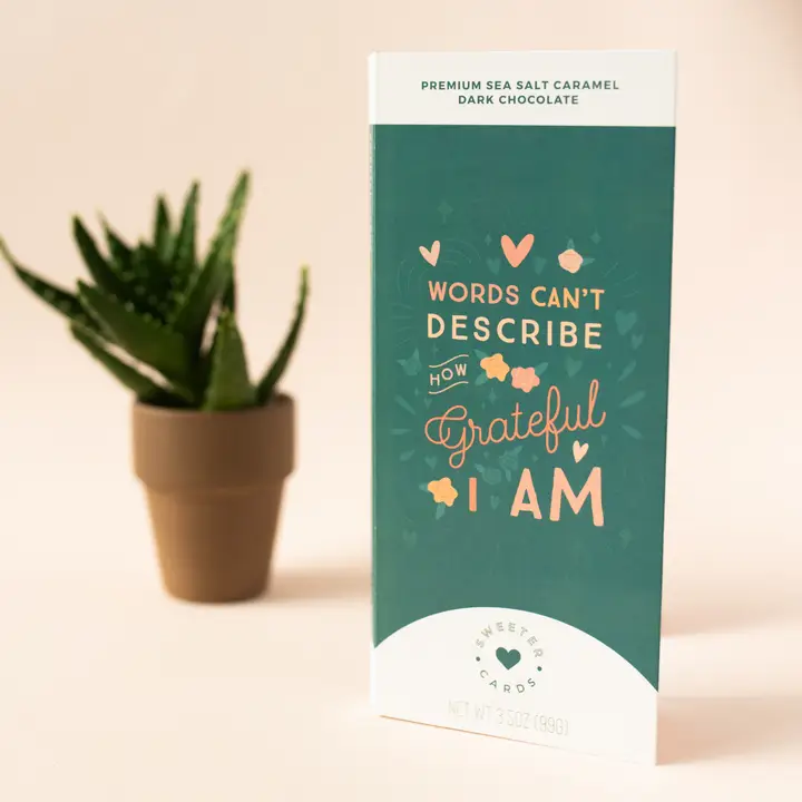 Grateful Card with Chocolate Bar Inside