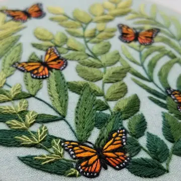 Love Grows Butterfly Hand Embroidery Kit