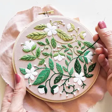 Blissful Blooms Beginner Embroidery Kit