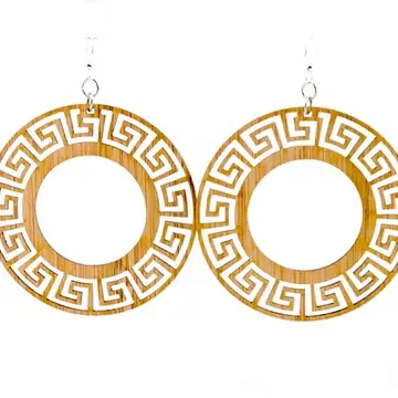 Circle Bamboo Earrings