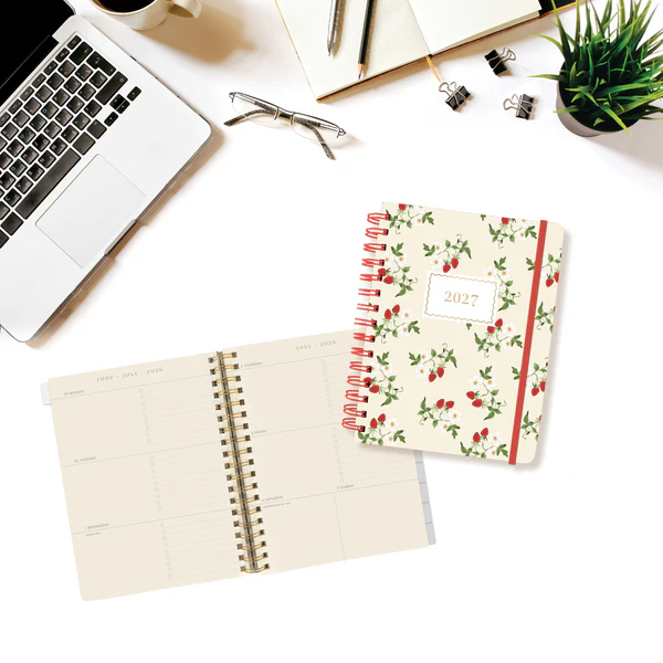 Strawberries 18-Month Hardbound Planner