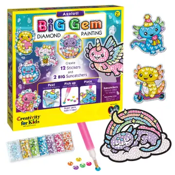 Big Gem Diamond Painting – Axolotl