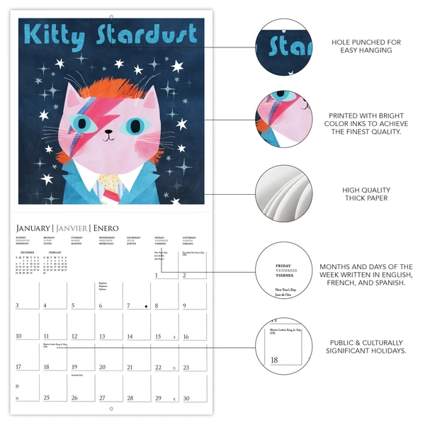 ArtsyPets Wall Calendar