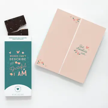 Grateful Card with Chocolate Bar Inside