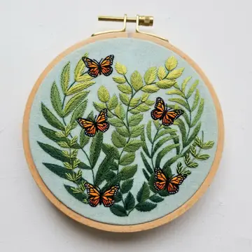 Love Grows Butterfly Hand Embroidery Kit