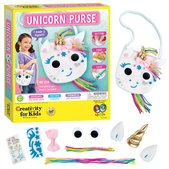 Make A No-Sew Unicorn Purse DIY Craft Kit