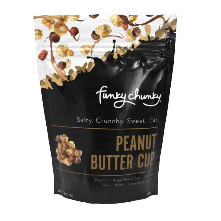 Peanut Butter Cup Caramel Corn Chocolate Popcorn 5oz Bag