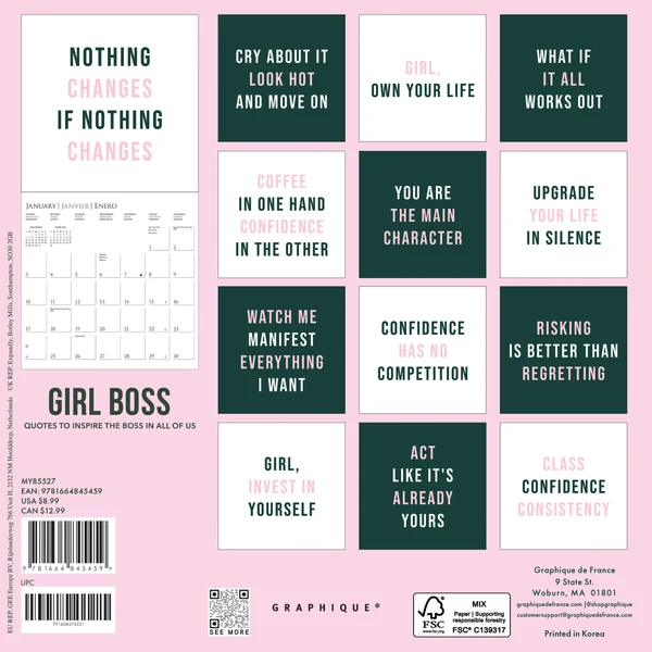 Girl Boss Mini Calendar