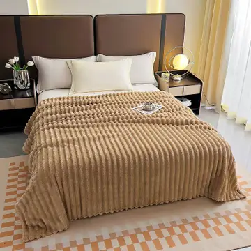 Stripe Fleece Throw