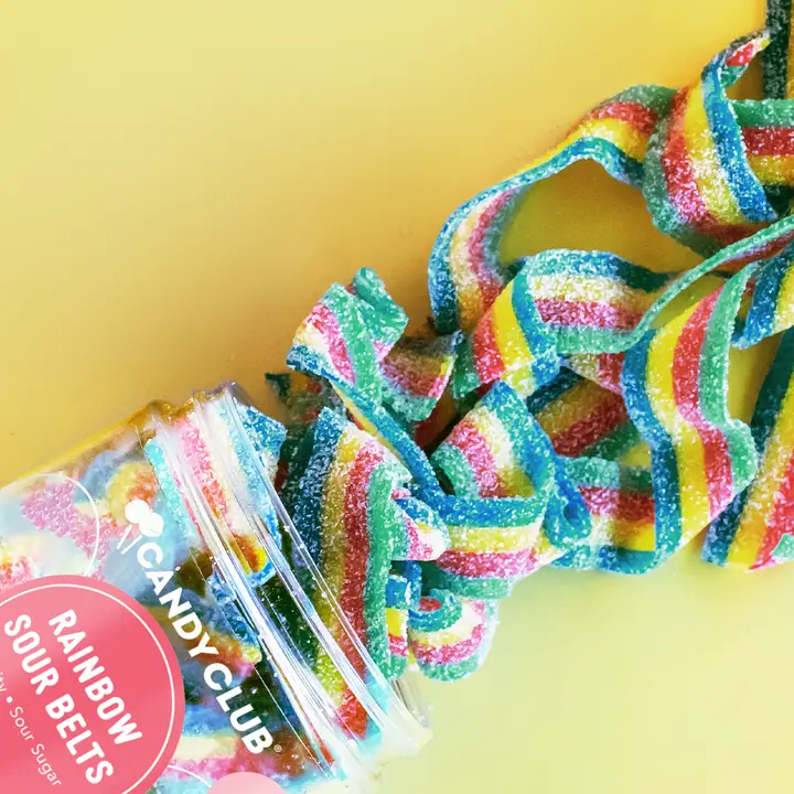 Rainbow Sour Belts Small Cup