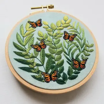 Love Grows Butterfly Hand Embroidery Kit
