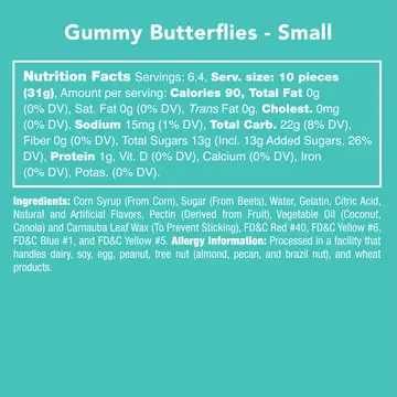 Gummy Butterflies Small Cup