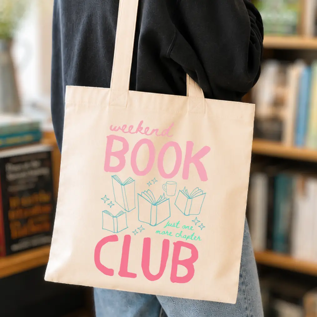 Weekend Book Club - Colorful Tote Bags