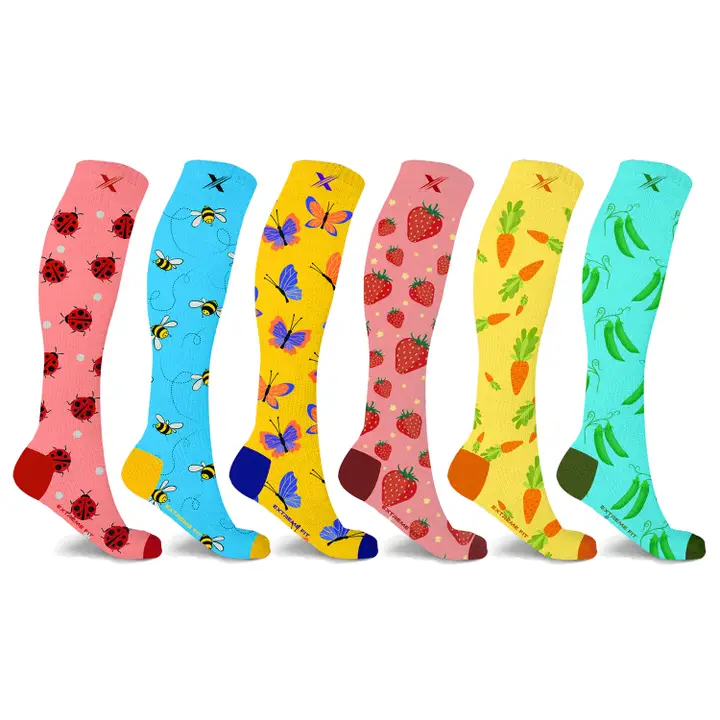 Knee-High Compression Socks - Large/X-Large (1 Pair- Assorted Designs)