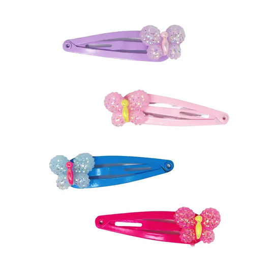 Sparkle Butterfly Hair Clips