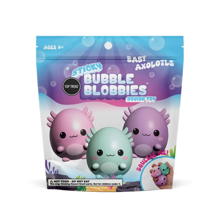 Sticky Bubble Blobbies - Baby Axolotls