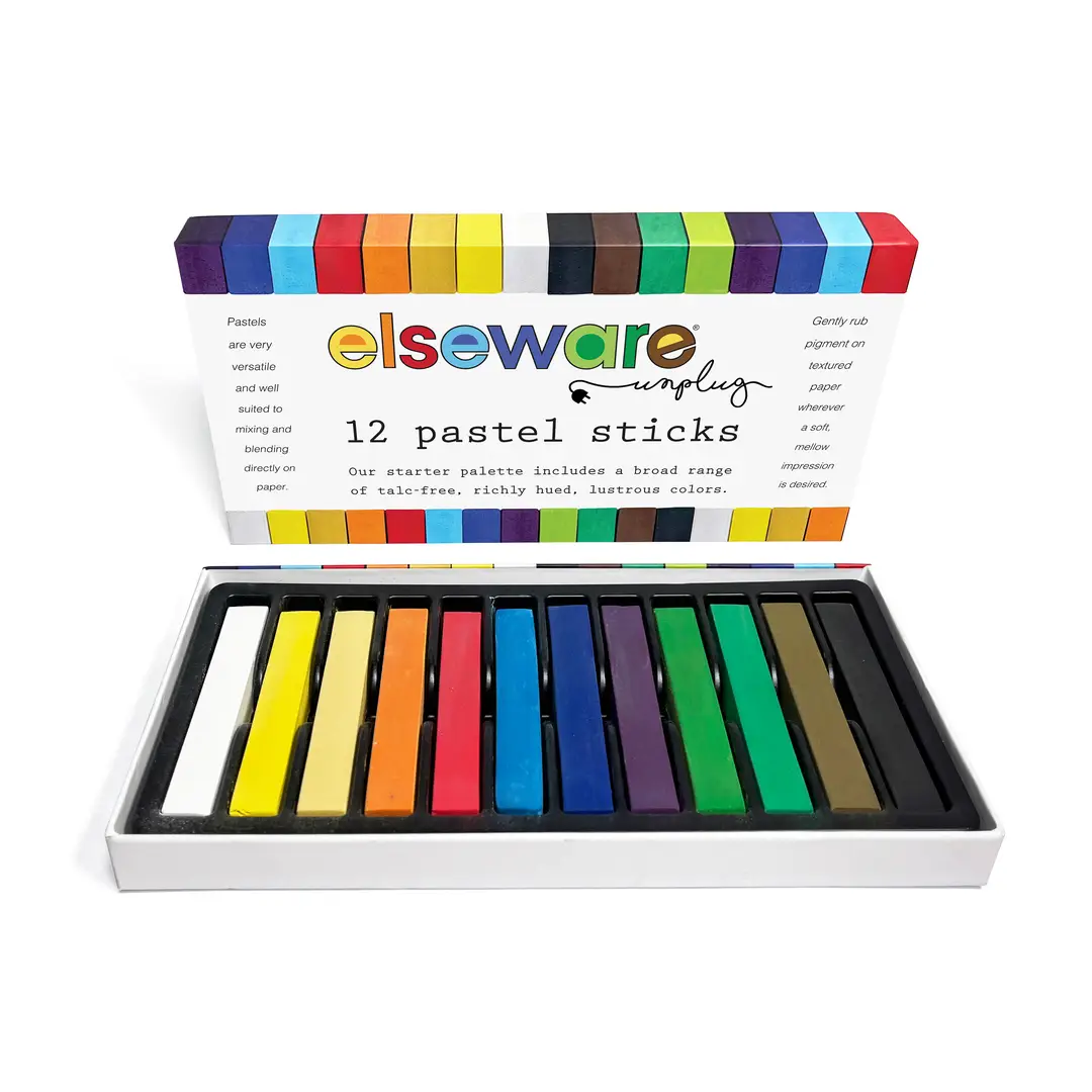 Pastel Sticks - Talc-Free Pastels - 12 Non-Toxic Colors