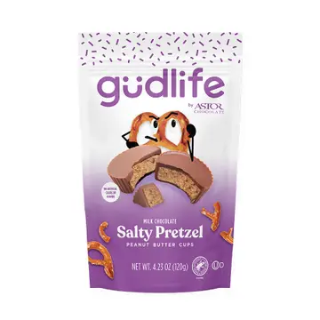 Gudlife Salty Pretzel Milk Chocolate Peanut Butter Cups