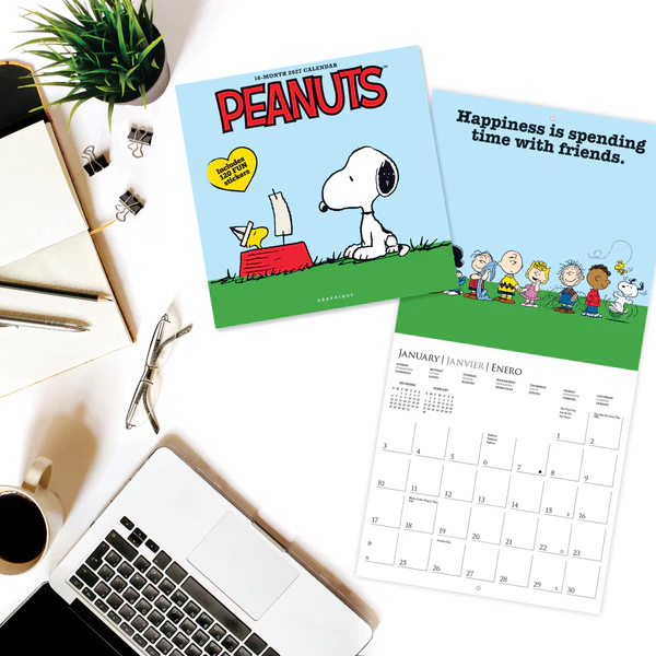 Peanuts: Happiness Is Large Wall Calendar