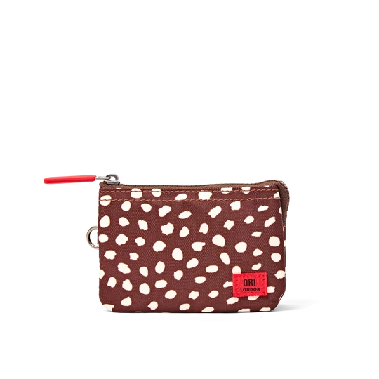 Carnaby Wallet Small in Brown Dot