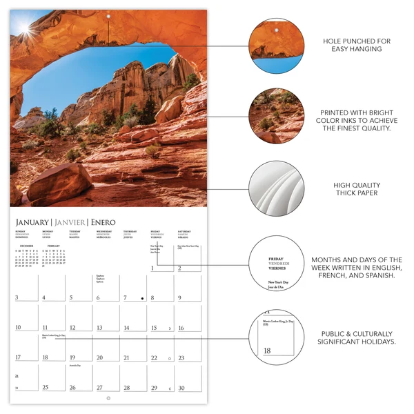 National Parks Wall Calendar