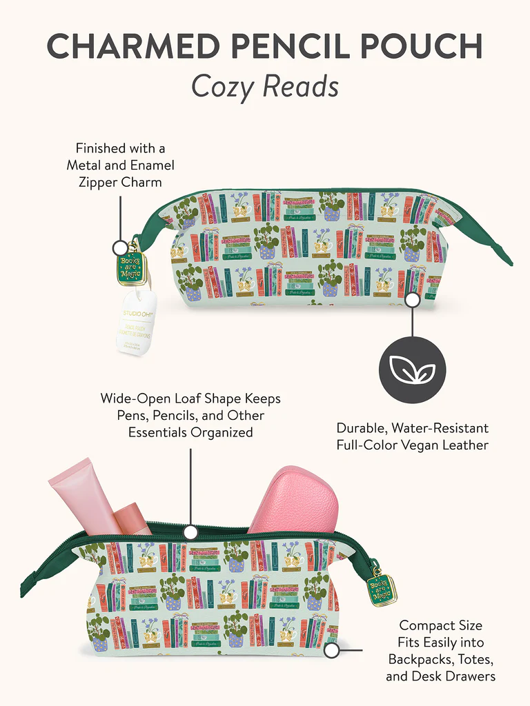 Cozy Reads Charmed Pencil Pouch