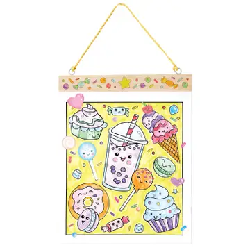 Paint by Numbers Hanging Wall Art Kit - Sweets
