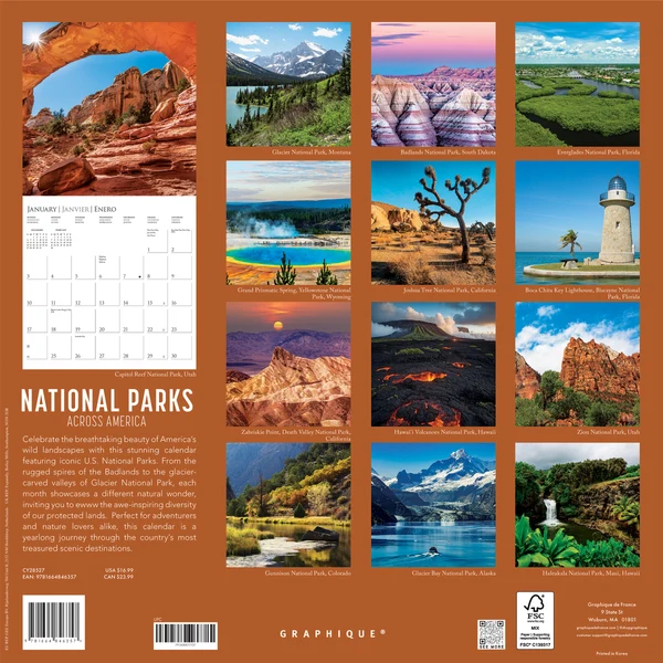 National Parks Wall Calendar