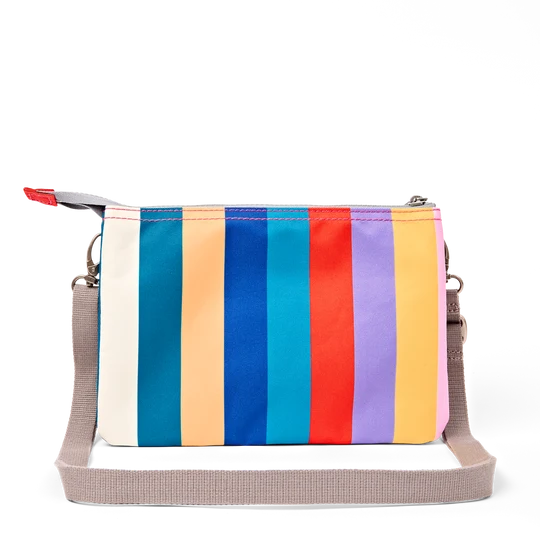 Carnaby Crossbody Bag Extra Large in Wide Multi Stripe