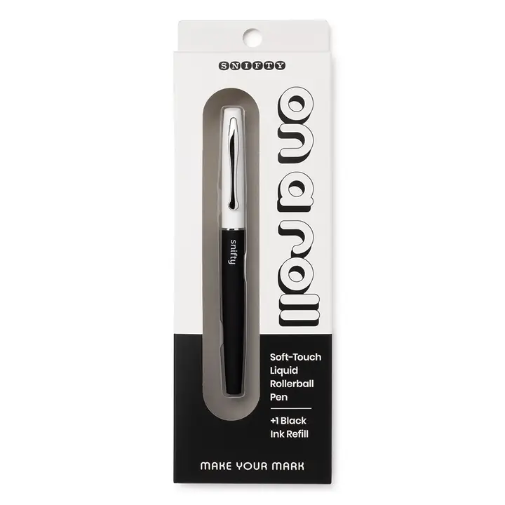 On A Roll Pen - White/Black