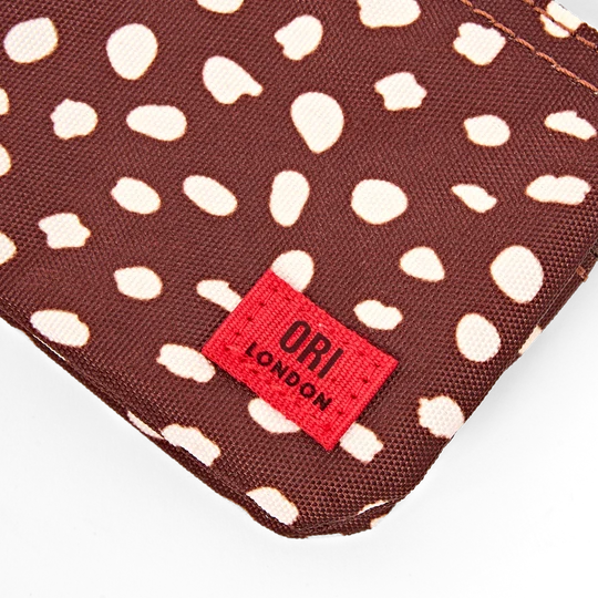 Carnaby Wallet Small in Brown Dot