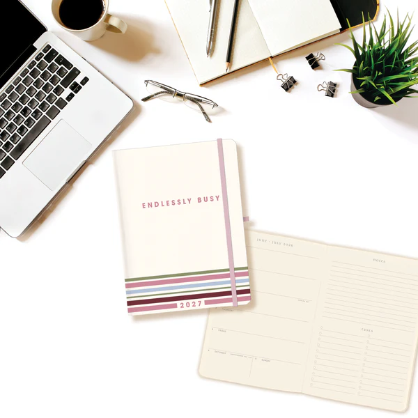 Busy 18-Month Hardbound Planner