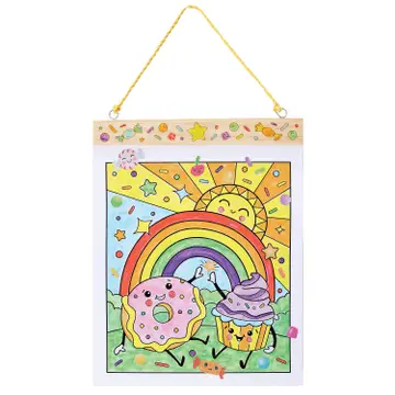 Paint by Numbers Hanging Wall Art Kit - Sweets