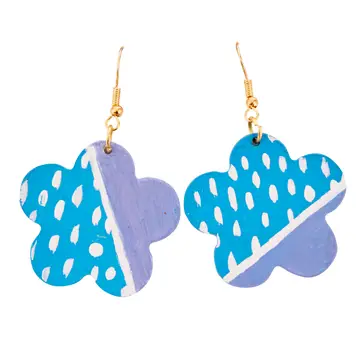 Painted Wood Earrings - Adult Craft Kit
