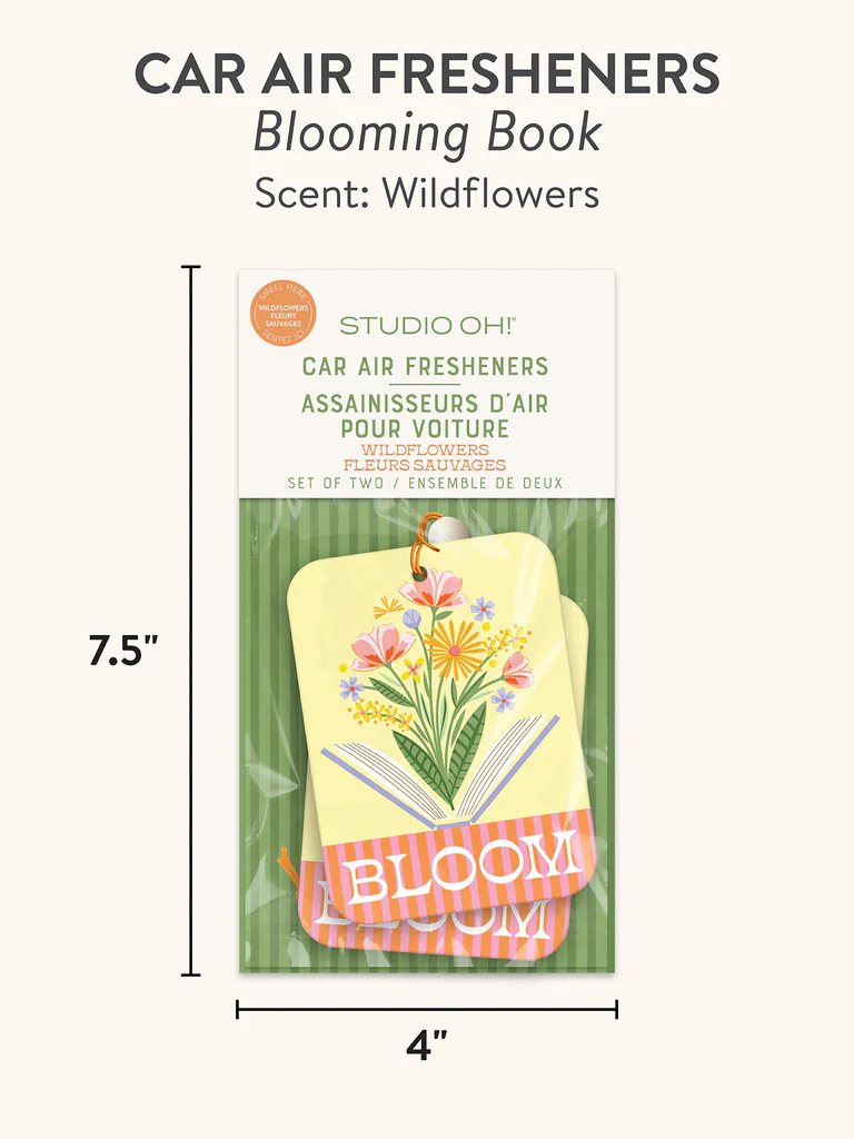 Blooming Book Car Air Freshener