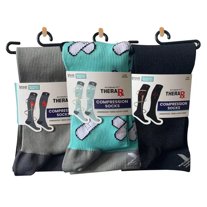 Thera Rx Compression Socks - Small/Medium (1 Pair- Assorted Designs)