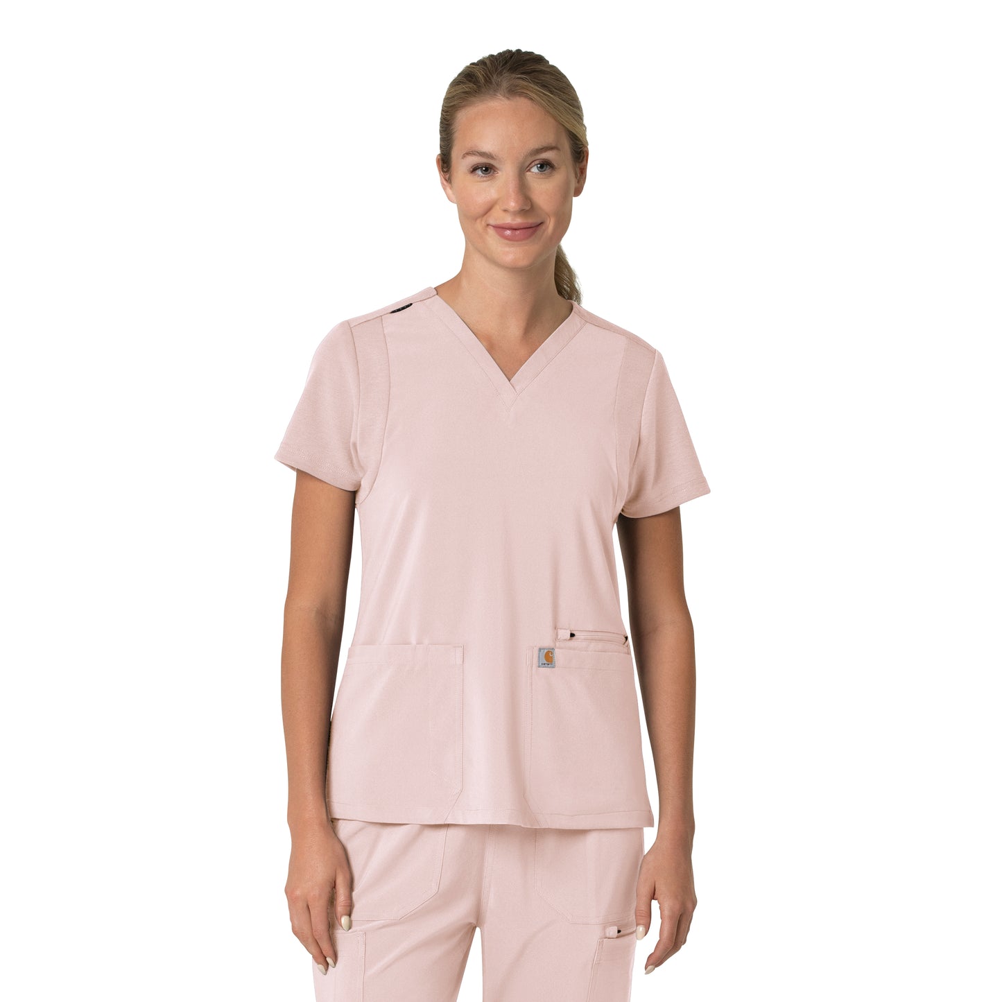 Carhartt Force Cross-Flex Women's Flex Panel V-Neck Scrub Top