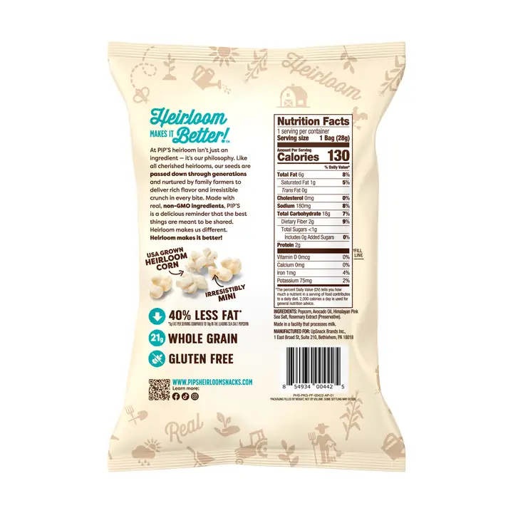 Sea Salt Mini Popcorn 1oz Snack Size