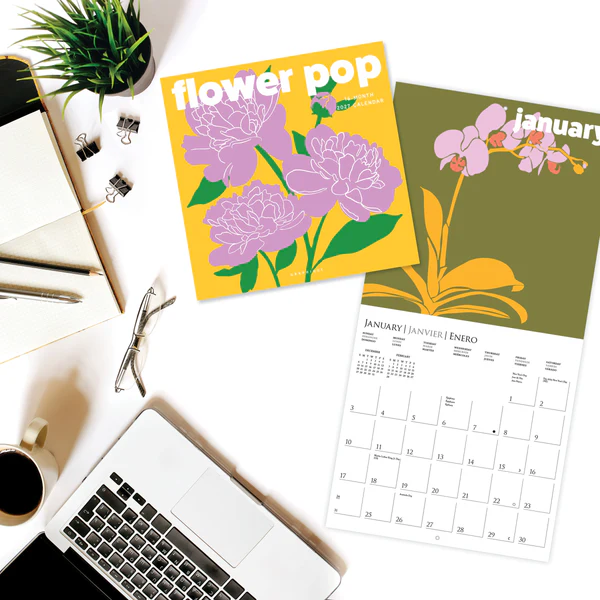 Flower Pop Wall Calendar