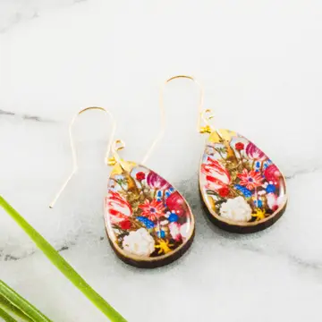 Floral Bouquet Petite Drop Earrings