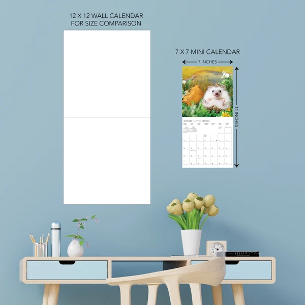 The Happiest Hedgehogs Mini Calendar