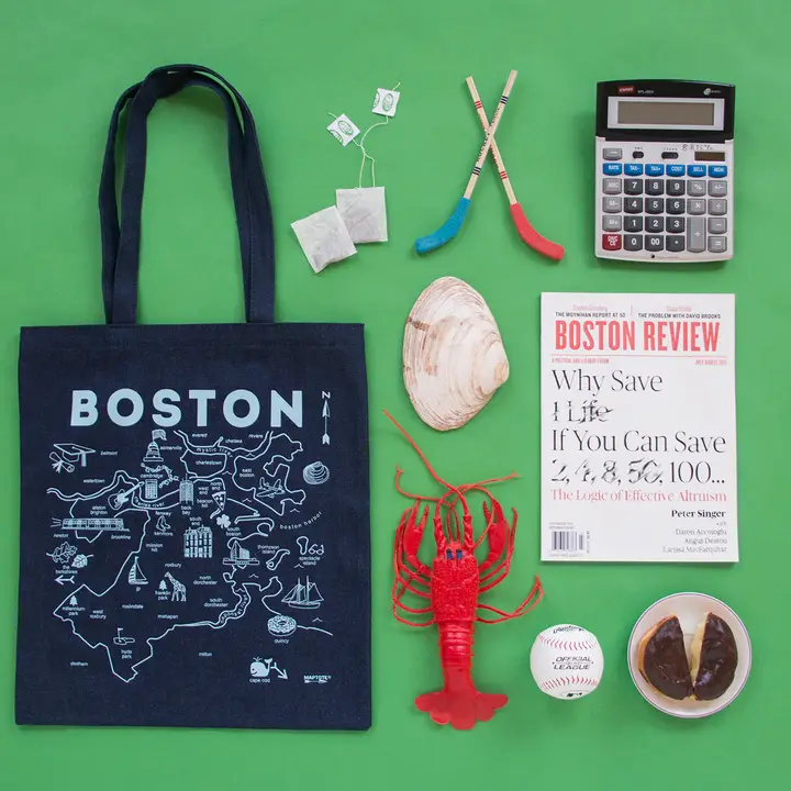 Boston Denim Tote - Cotton Denim, USA Made
