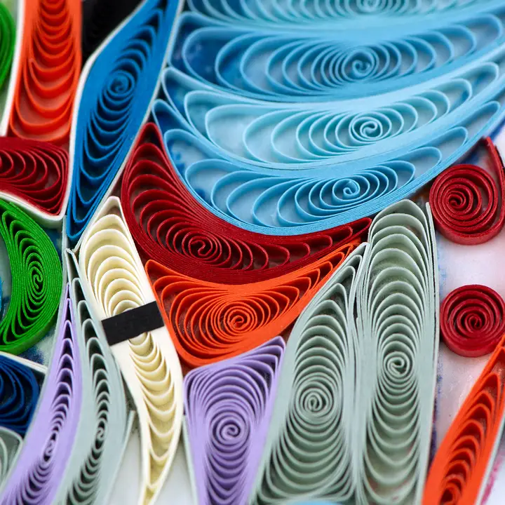 Abstract Elephant Quilling Card