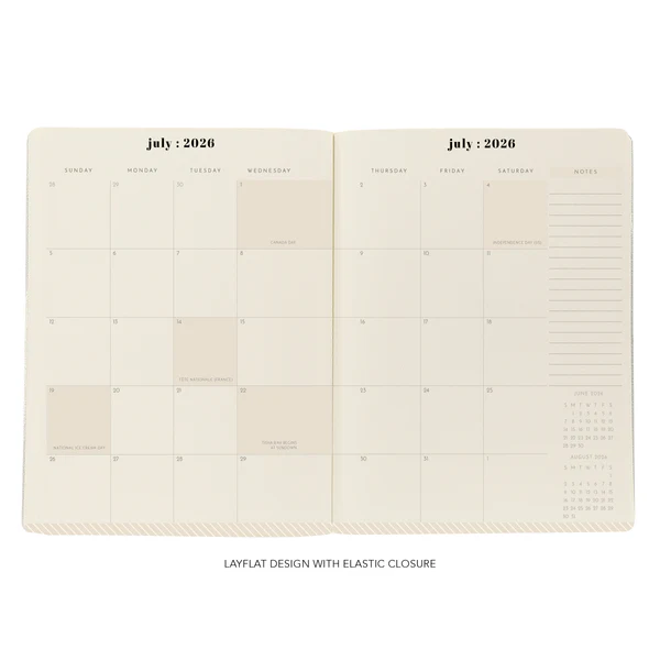 Floral 18-Month Monthly Planner