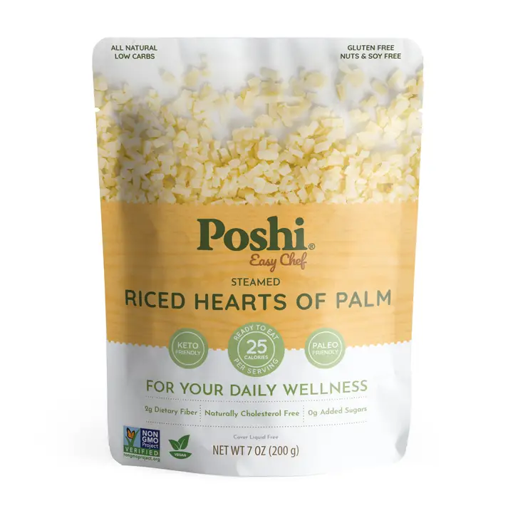 Steamed Riced Heart of Palm 7oz Bag